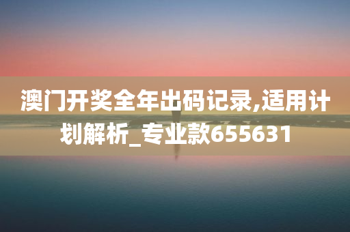 澳门开奖全年出码记录,适用计划解析_专业款655631