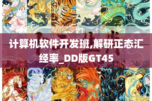 计算机软件开发班,解研正态汇经率_DD版GT45