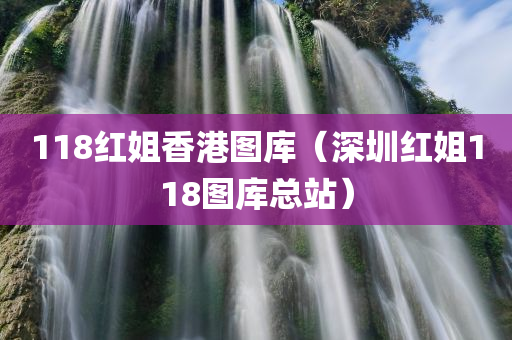 118红姐香港图库（深圳红姐118图库总站）