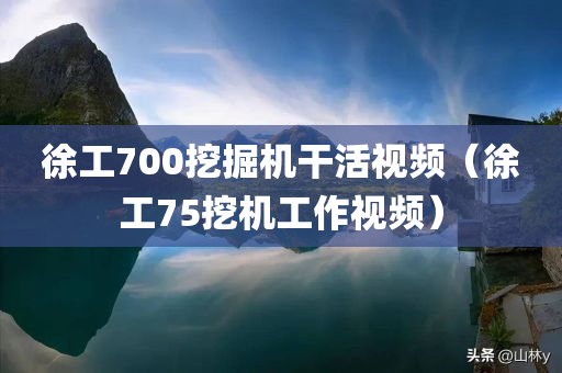 徐工700挖掘机干活视频（徐工75挖机工作视频）