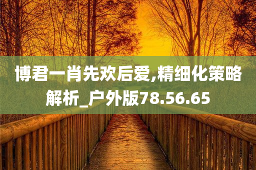 博君一肖先欢后爱,精细化策略解析_户外版78.56.65