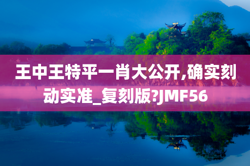 王中王特平一肖大公开,确实刻动实准_复刻版?JMF56