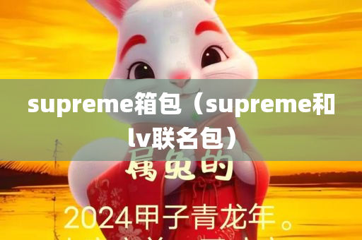 supreme箱包（supreme和lv联名包）