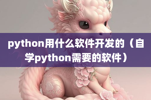 python用什么软件开发的（自学python需要的软件）