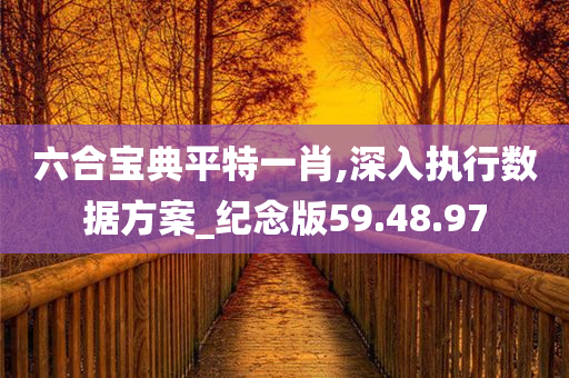 六合宝典平特一肖,深入执行数据方案_纪念版59.48.97