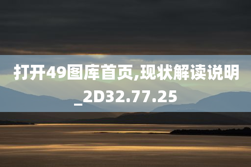 打开49图库首页,现状解读说明_2D32.77.25