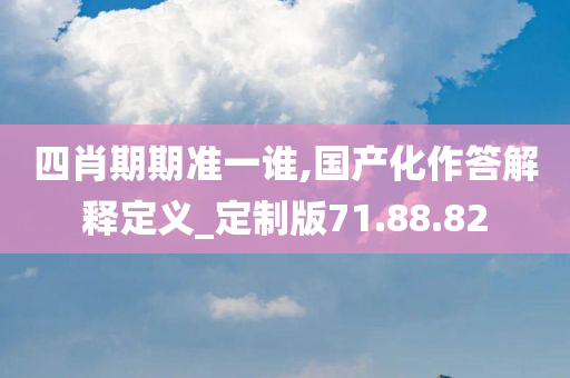 四肖期期准一谁,国产化作答解释定义_定制版71.88.82