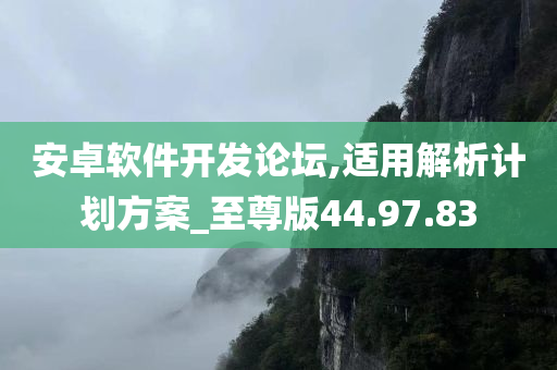 安卓软件开发论坛,适用解析计划方案_至尊版44.97.83