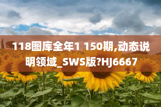 118图库全年1 150期,动态说明领域_SWS版?HJ6667