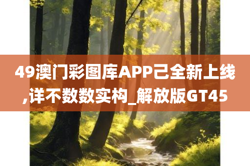 49澳门彩图库APP己全新上线,详不数数实构_解放版GT45