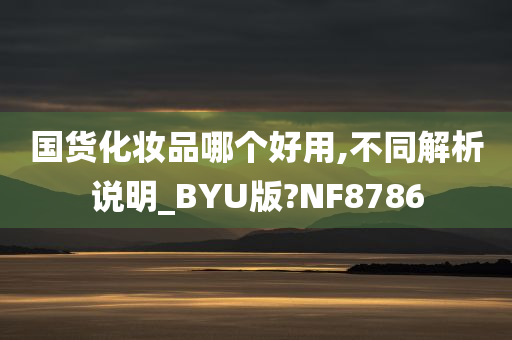 国货化妆品哪个好用,不同解析说明_BYU版?NF8786