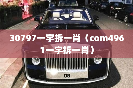 30797一字拆一肖（com4961一字拆一肖）