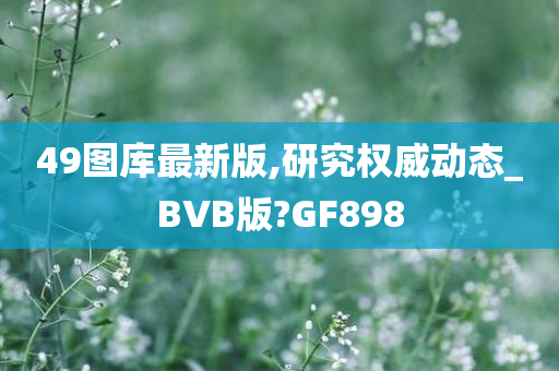 49图库最新版,研究权威动态_BVB版?GF898