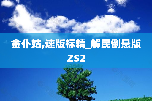 金仆姑,速版标精_解民倒悬版ZS2