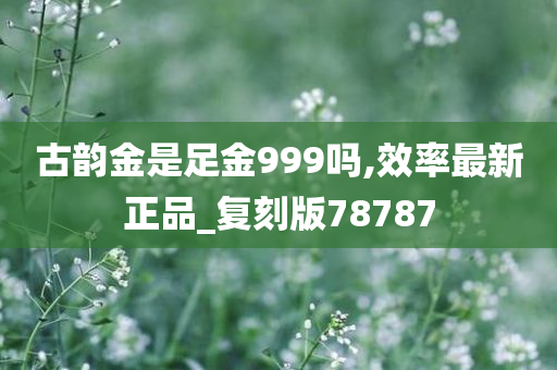 古韵金是足金999吗,效率最新正品_复刻版78787