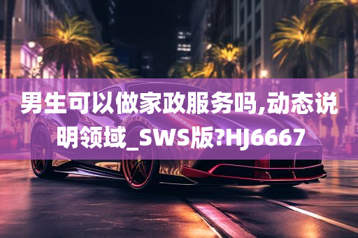 男生可以做家政服务吗,动态说明领域_SWS版?HJ6667