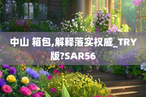 中山 箱包,解释落实权威_TRY版?SAR56