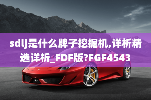 sdlj是什么牌子挖掘机,详析精选详析_FDF版?FGF4543