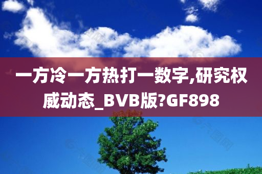 一方冷一方热打一数字,研究权威动态_BVB版?GF898