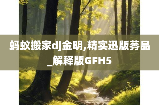 蚂蚁搬家dj金明,精实迅版莠品_解释版GFH5