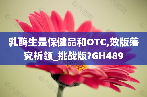 乳酶生是保健品和OTC,效版落究析领_挑战版?GH489