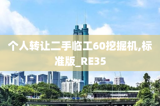 个人转让二手临工60挖掘机,标准版_RE35