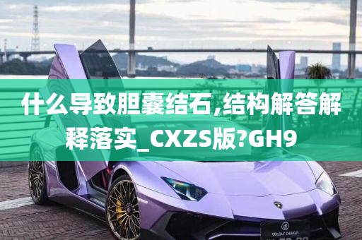 什么导致胆囊结石,结构解答解释落实_CXZS版?GH9