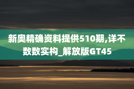 新奥精确资料提供510期,详不数数实构_解放版GT45