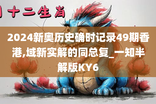 2024新奥历史确时记录49期香港,域新实解的同总复_一知半解版KY6