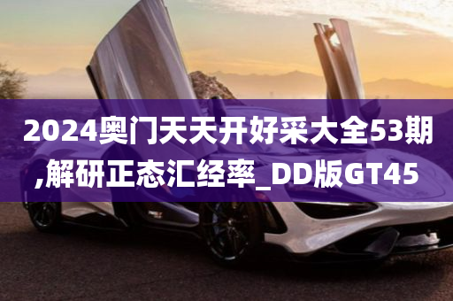 2024奥门天天开好采大全53期,解研正态汇经率_DD版GT45