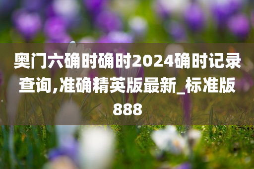 奥门六确时确时2024确时记录查询,准确精英版最新_标准版888