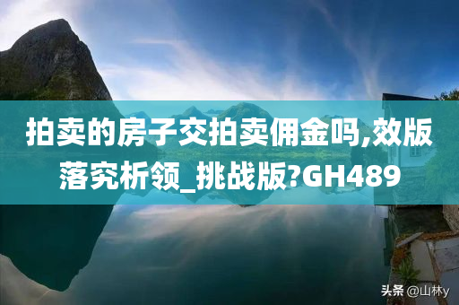 拍卖的房子交拍卖佣金吗,效版落究析领_挑战版?GH489