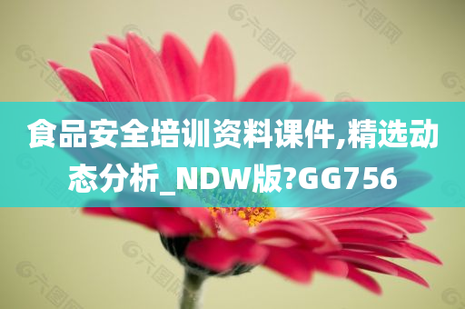 食品安全培训资料课件,精选动态分析_NDW版?GG756