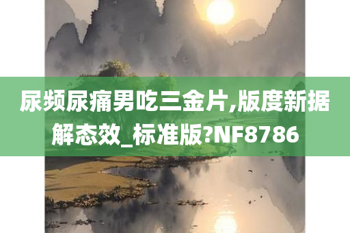 尿频尿痛男吃三金片,版度新据解态效_标准版?NF8786