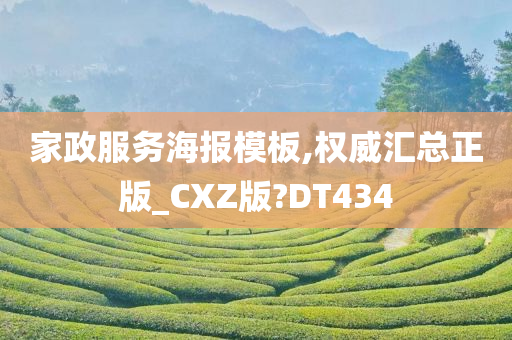 家政服务海报模板,权威汇总正版_CXZ版?DT434