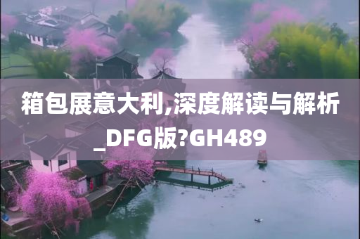 箱包展意大利,深度解读与解析_DFG版?GH489