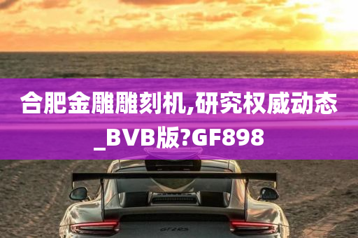 合肥金雕雕刻机,研究权威动态_BVB版?GF898