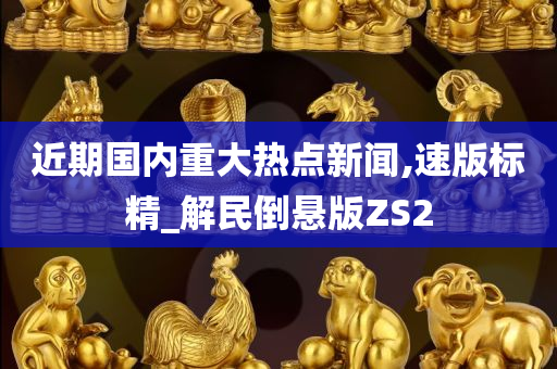 近期国内重大热点新闻,速版标精_解民倒悬版ZS2