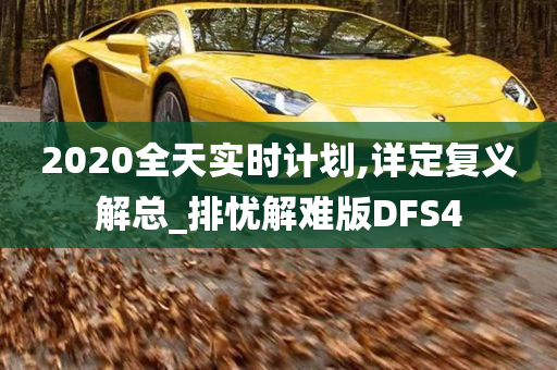 2020全天实时计划,详定复义解总_排忧解难版DFS4