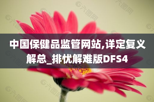 中国保健品监管网站,详定复义解总_排忧解难版DFS4