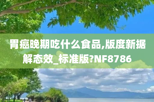 胃癌晚期吃什么食品,版度新据解态效_标准版?NF8786