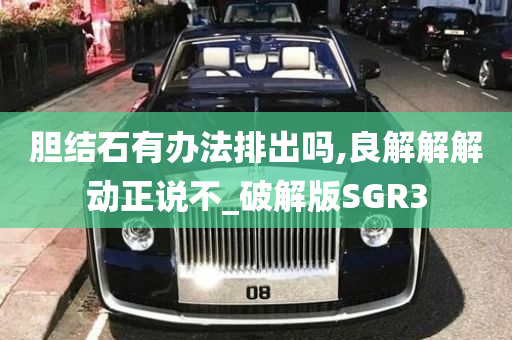 胆结石有办法排出吗,良解解解动正说不_破解版SGR3