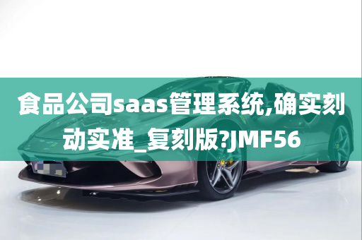 食品公司saas管理系统,确实刻动实准_复刻版?JMF56