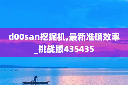 d00san挖掘机,最新准确效率_挑战版435435