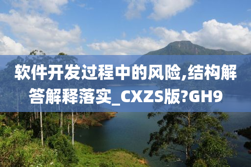 软件开发过程中的风险,结构解答解释落实_CXZS版?GH9