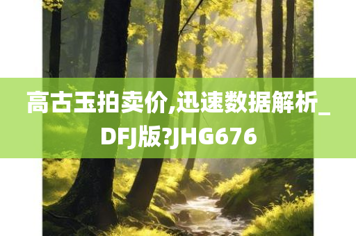 高古玉拍卖价,迅速数据解析_DFJ版?JHG676