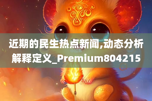 近期的民生热点新闻,动态分析解释定义_Premium804215