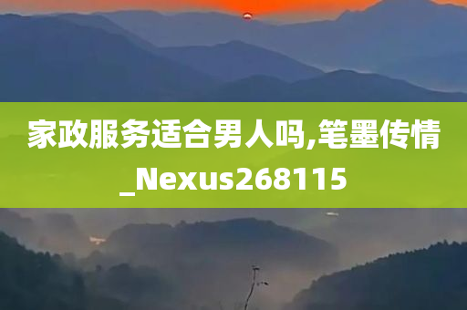 家政服务适合男人吗,笔墨传情_Nexus268115