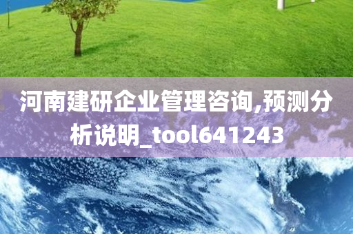 河南建研企业管理咨询,预测分析说明_tool641243