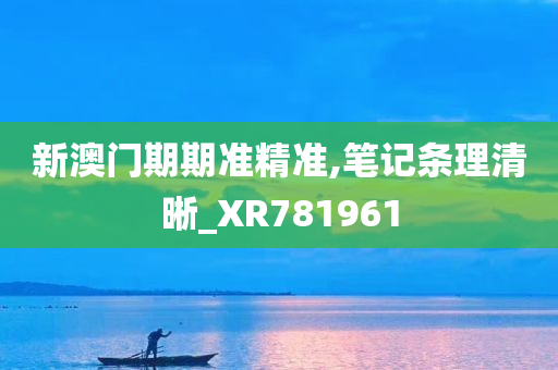 新澳门期期准精准,笔记条理清晰_XR781961